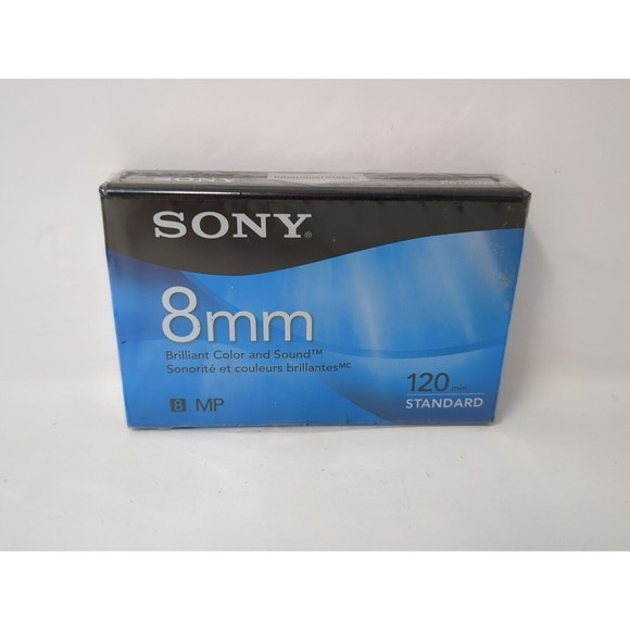 Sony 8mm Standard 120 Min Video Cassette Tape Blank NEW‎ SEALED - Picture 1 of 4